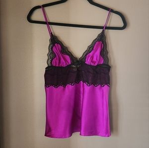 Victoria's Secret Vintage Satin Lace Trim Sexy Lingerie Camisole Size M